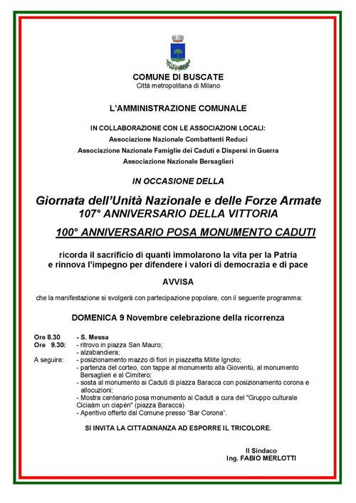 Giornata dell'Unità Nazionale e delle Forze Armate