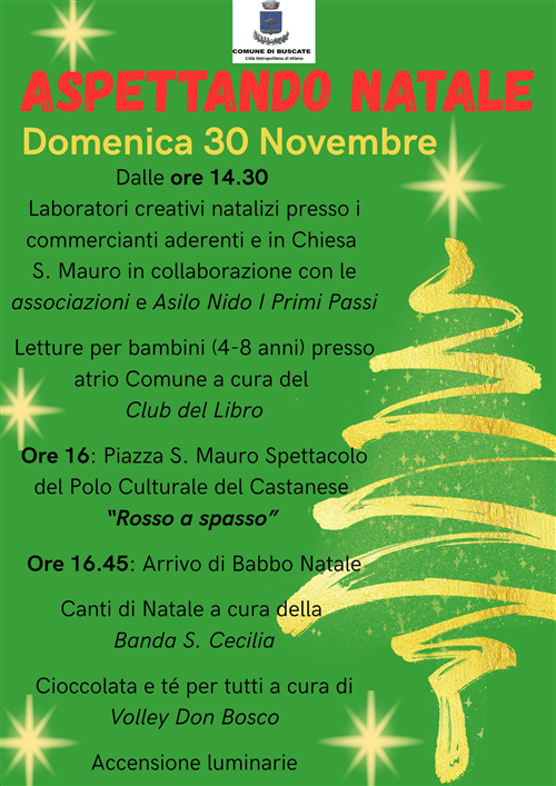 Programma iniziative "Aspettando Natale"
