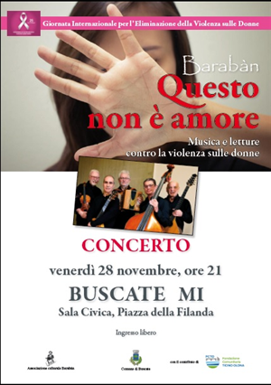 "Questo non è amore" - musiche e letture contro la violenza sulle donne