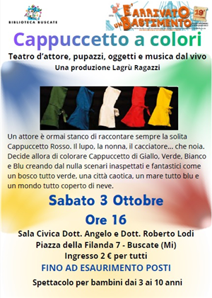 "Cappuccetto a colori" spettacolo per bambini