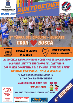 Run Together 2025 - Circuito di corse non competitive di 5 Km. circa